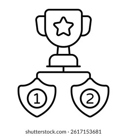 Perfect design icon of game trophy