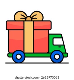 Perfect design icon of gift delivery