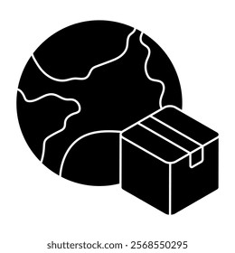 A perfect design icon of global delivery
