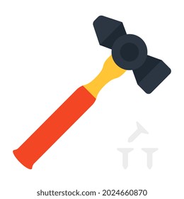 Icono de diseño perfecto del martillo 