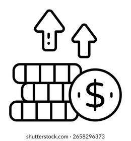 Perfektes Design-Symbol mit hohem Dollarwert