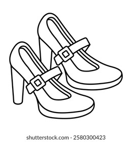 Perfect design icon of high heels