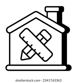 Perfektes Design-Symbol für Heimdesign