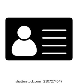 
Perfect design icon of I'd card

