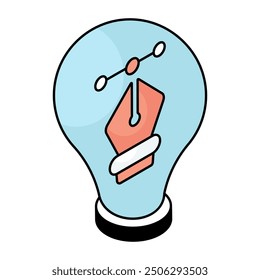 Perfect design icon of design idea