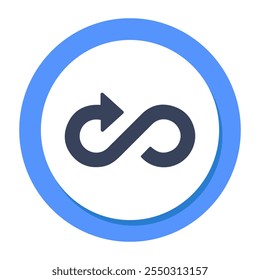 Perfect design icon of infinity arrow