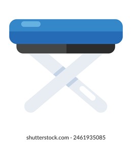 Un icono de diseño perfecto de soporte de hierro