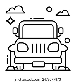 A perfect design icon of jeep