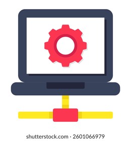 Perfect design icon of laptop setting