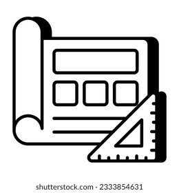 Icono de diseño perfecto para la planificación de diseño