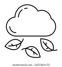 Perfect design icon of leaf storm 