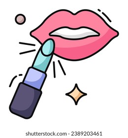 Perfect design icon of lipstick 