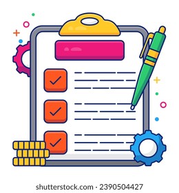 Perfect design icon of list management 

