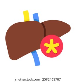 Perfect design icon of liver