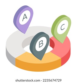 Perfektes Design-Symbol für die Standortkarte