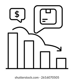 Perfect design icon of logistic chart