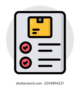 Perfect design icon of logistic list