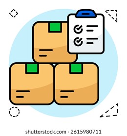 Perfect design icon of logistic list