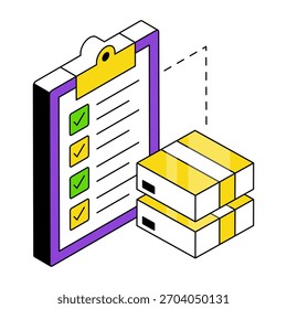 Perfect design icon of logistic list