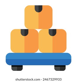 Perfektes Design-Ikone der logistischen Palette