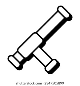Icono de diseño perfecto de ametralladora