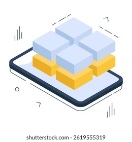 Perfect design icon of mobile Application