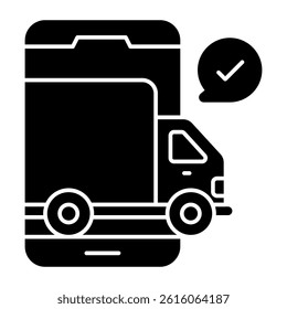 Perfect design icon of mobile cargo
