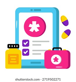 Icono de diseño perfecto de la lista de verificación móvil