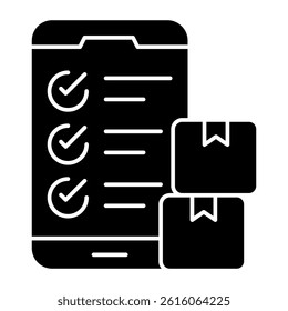 Perfect design icon of mobile list