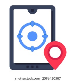 Perfect design icon of mobile location target