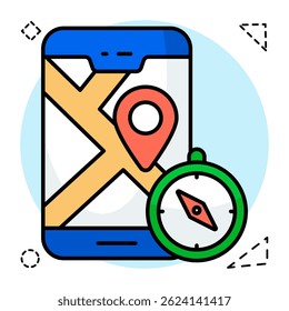 Ícone de design perfeito da localização móvel