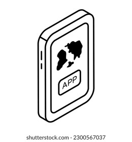 Perfect design icon of mobile parcel