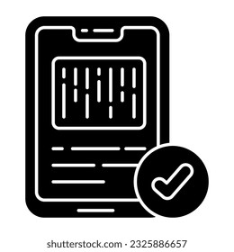 Perfect design icon of mobile parcel