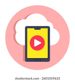 Perfect design icon of mobile video