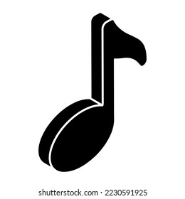 Perfect design icon of music note