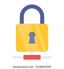 Perfect design icon of network lock