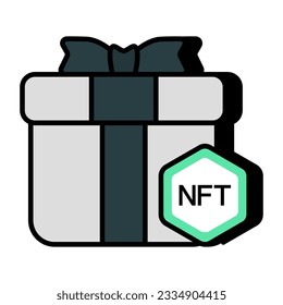 Perfect design icon of nft gift  