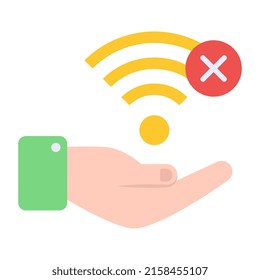 Perfect design icon of no internet