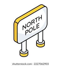 Perfect design icon of north pole 