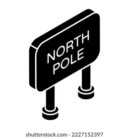 Perfect design icon of north pole 