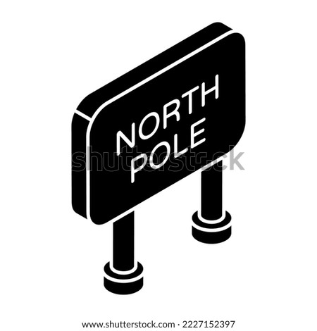 Perfect design icon of north pole 