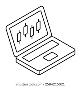 Perfect design icon of online boxplot