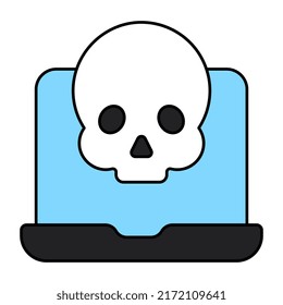 Perfect design icon of online danger