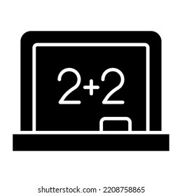 Perfect Design Icon Of Online Math Class