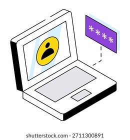 Icono de diseño perfecto del usuario en línea