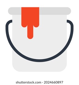 Ein perfektes Design-Icon für einen Farbeimer