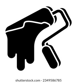 Perfektes Design-Symbol für die Farbwalze
