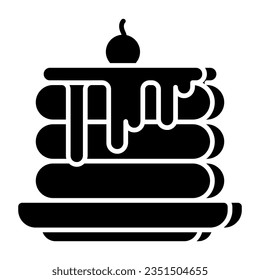 Un icono de diseño perfecto del panqueque 