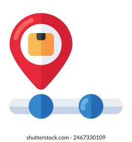 Perfect design icon of parcel location