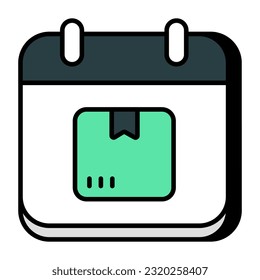Perfect design icon of parcel schedule
